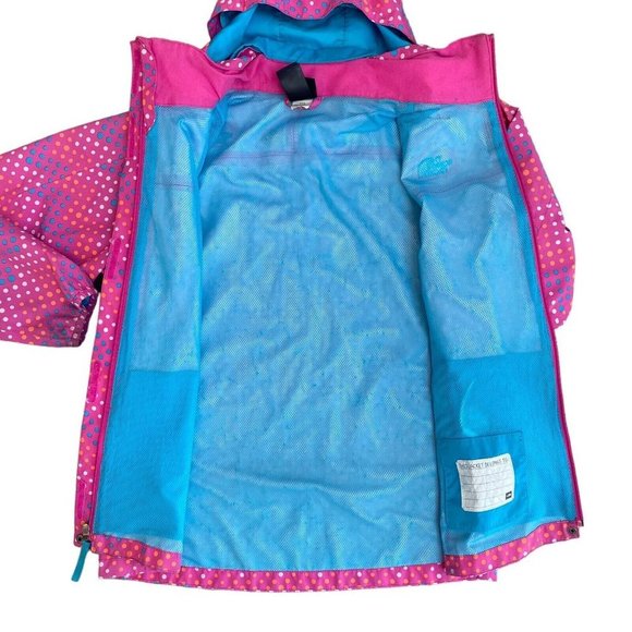 The North Face HyVent Rain Jacket Girls Kids Size XL 18 Windbreaker Pink - Picture 2 of 9